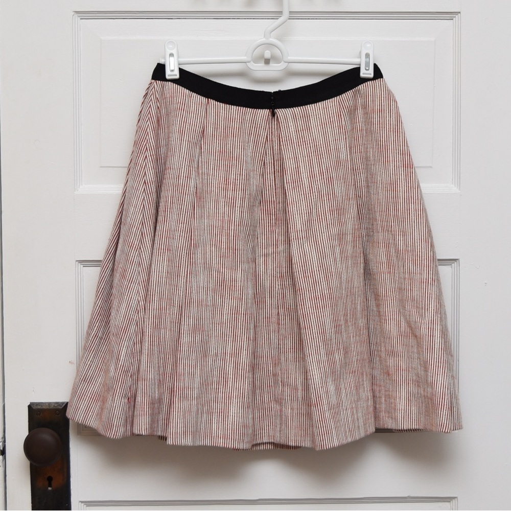 Jason Wu women’s skirt size 4 striped a-line midi skirt with pockets - Picture 2 of 10